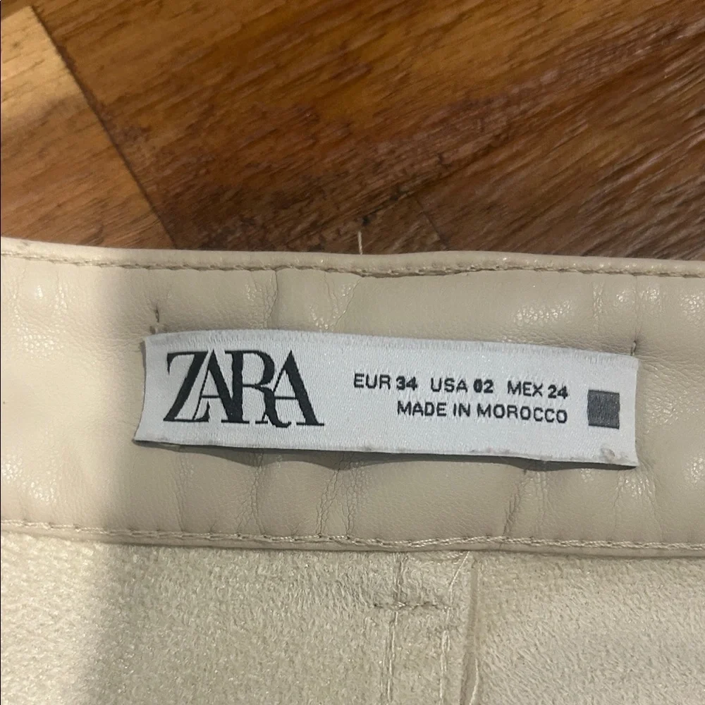 Zara Cream Boot Cut Pants